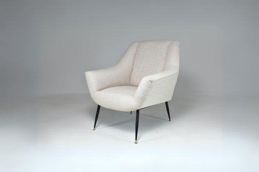 Fauteuil restauré moderne du milieu du siècle des années 1950