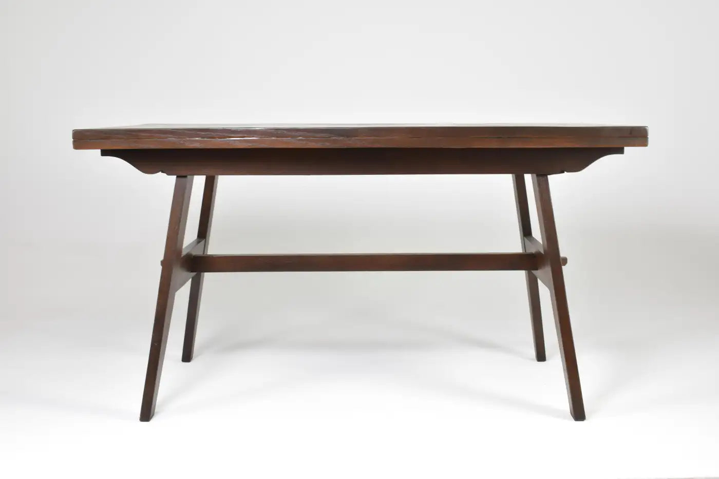 Table en bois T151 du milieu du siècle par René Gabriel, 1946