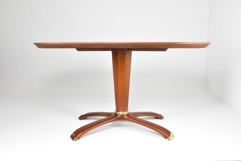 Table en bois italienne des années 1950 par Osvaldo Borsani