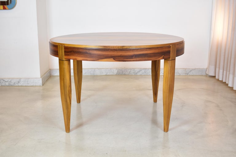 Table à manger en bois par André Sornay, France, années 1930