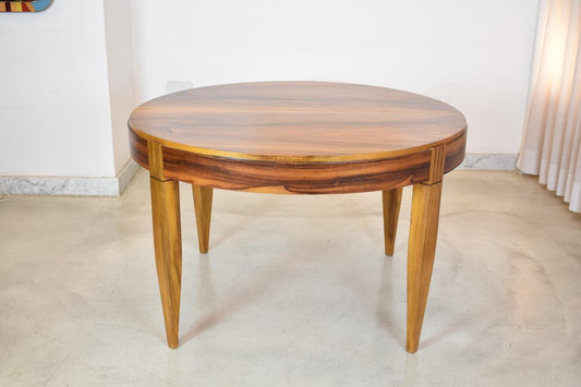 Table à manger en bois par André Sornay, France, années 1930