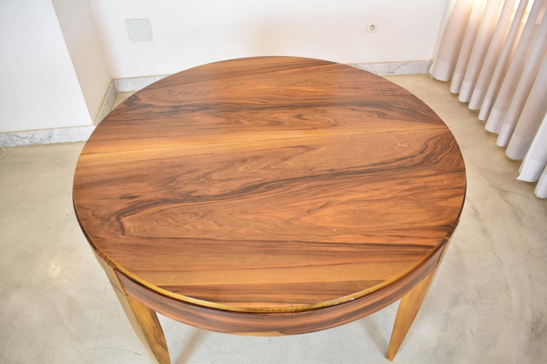 Table à manger en bois par André Sornay, France, années 1930