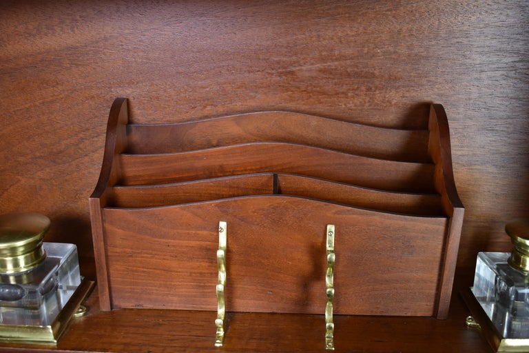 Bureau console français Sheraton Revival Bonheur du Jour 1930