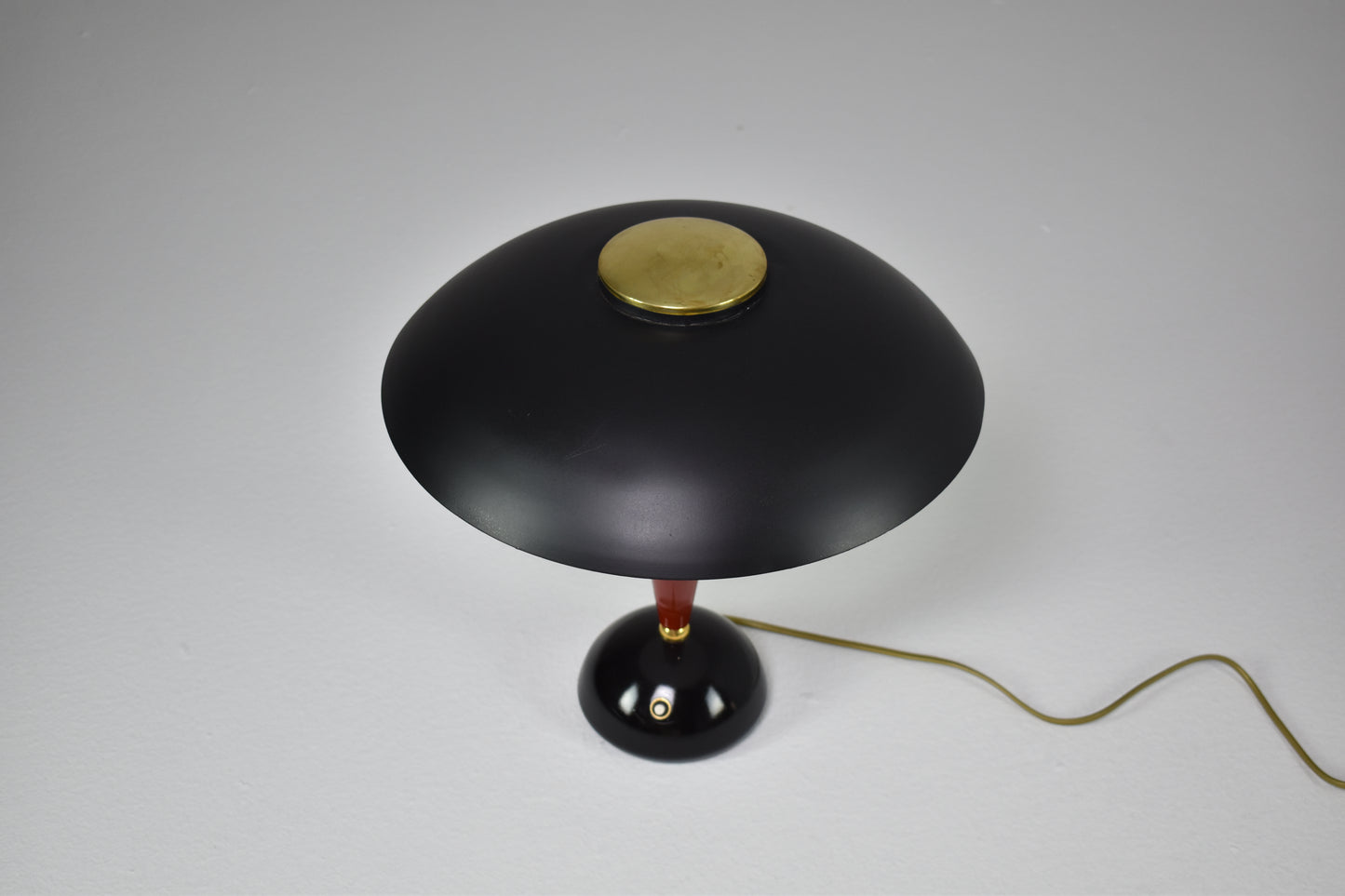 Lampe de table Art Déco en métal italien, années 1960