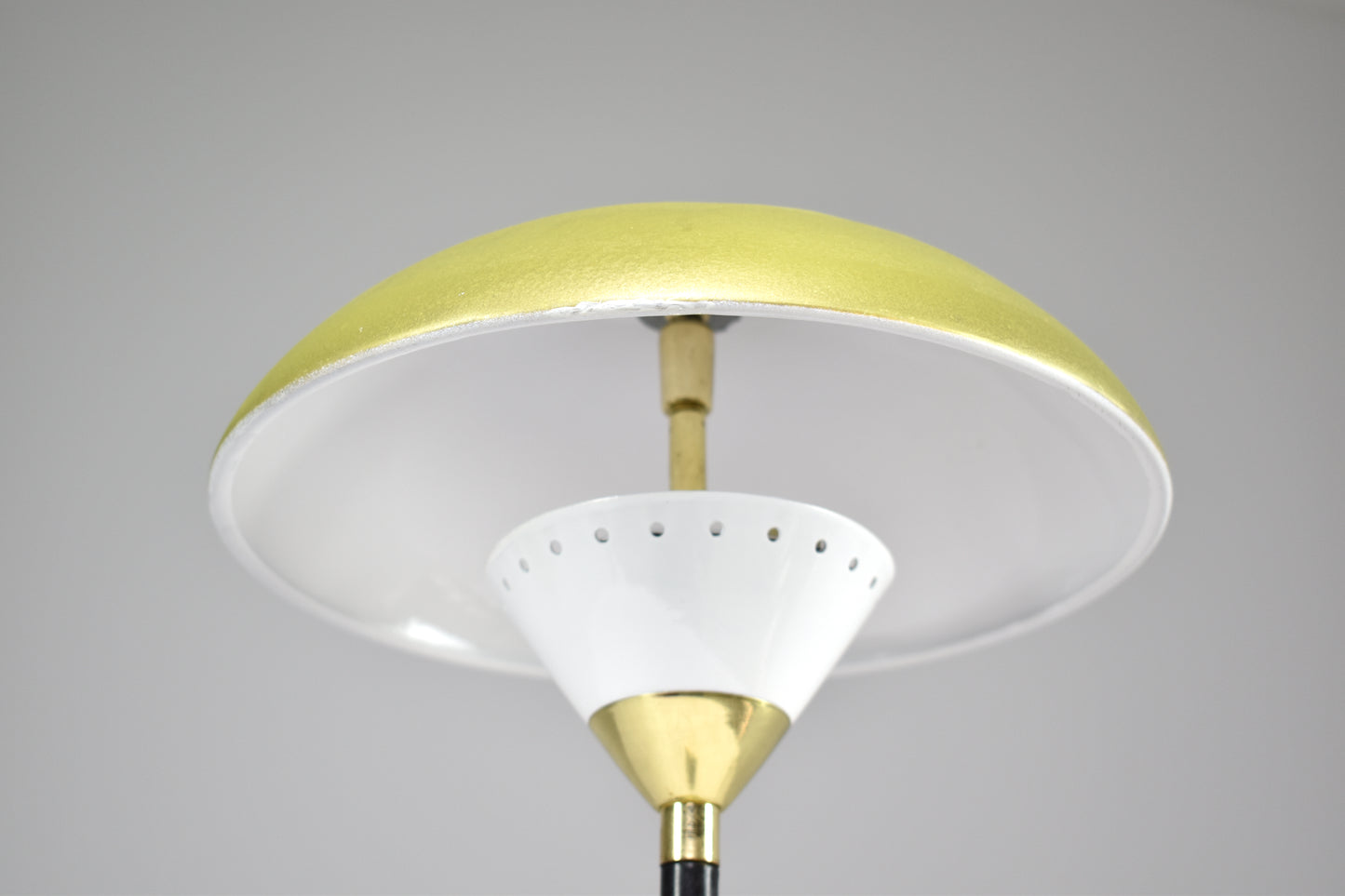 Lampe de table italienne en métal en forme de champignon, années 1970