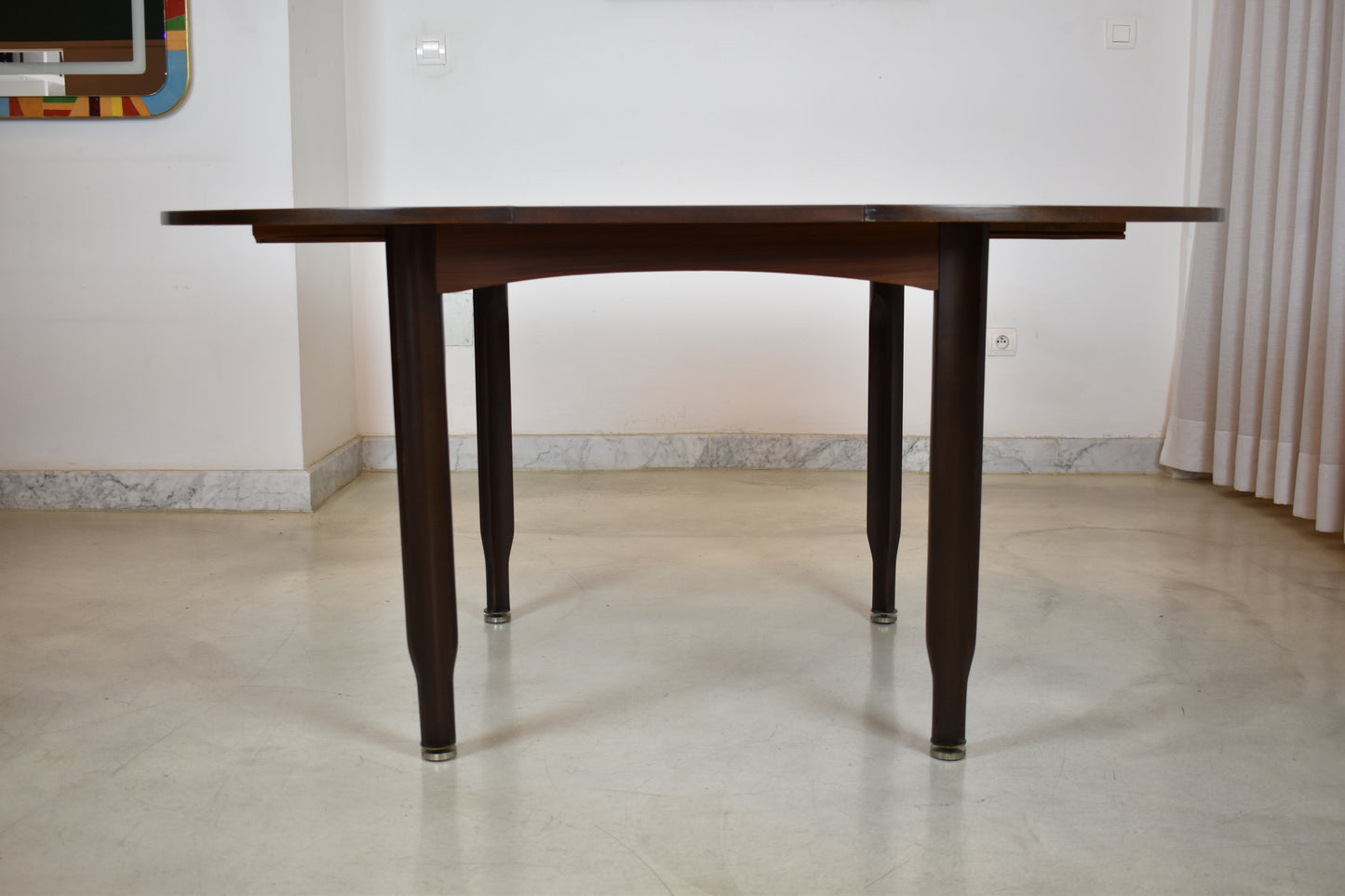 Table à manger extensible italienne des années 1960 par Gigi Radice