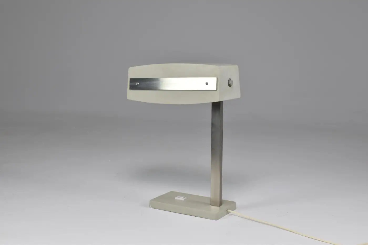 Italian Mid-Century Grey Desk Lamp by Stilnovo, 1970s