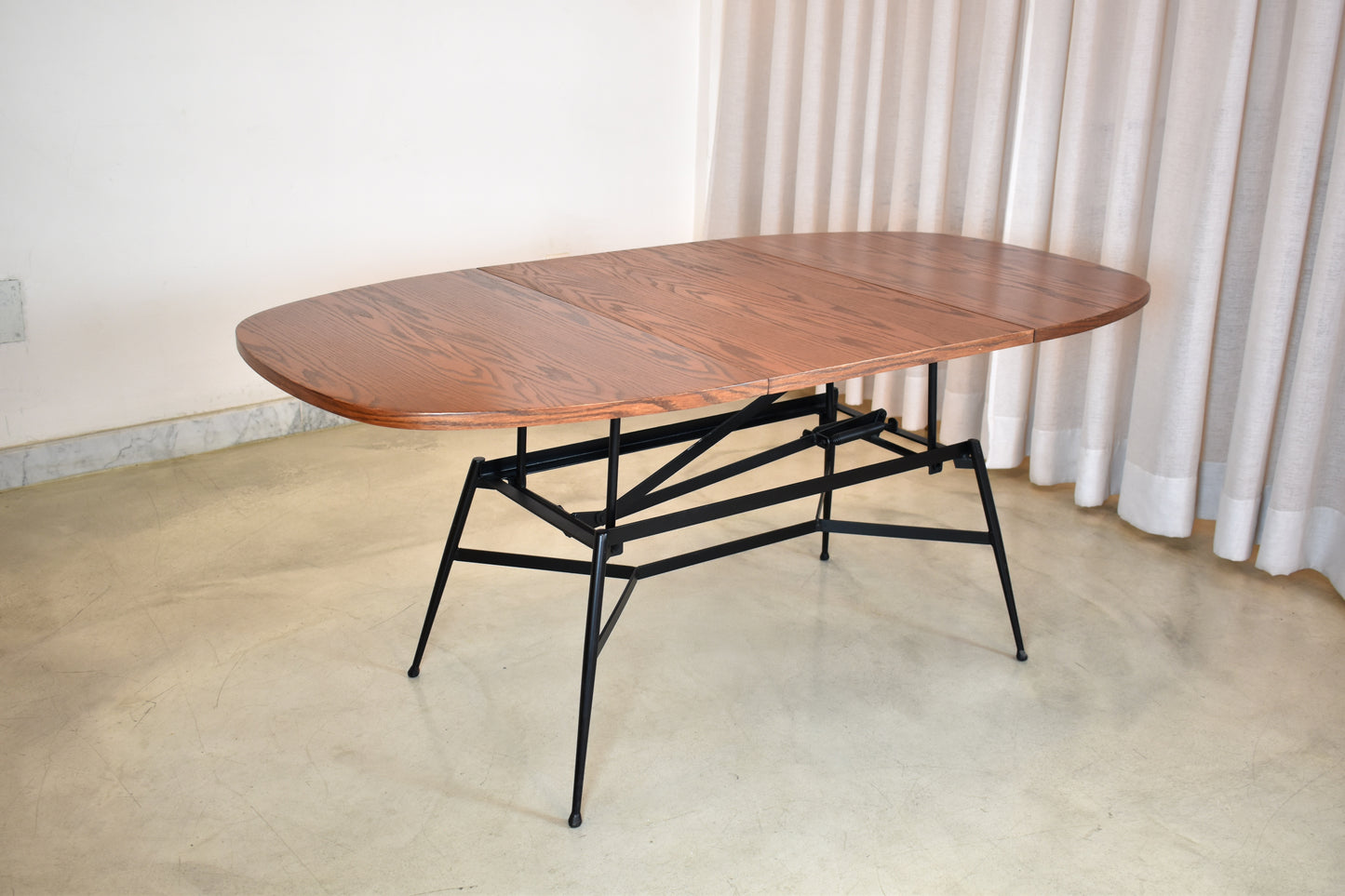 Table basse/salle à manger réglable scandinave des années 1960