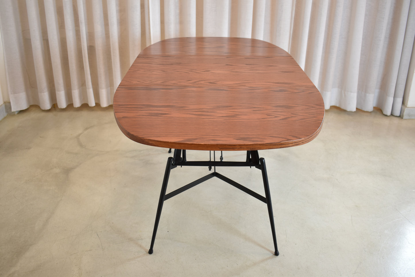 Table basse/salle à manger réglable scandinave des années 1960