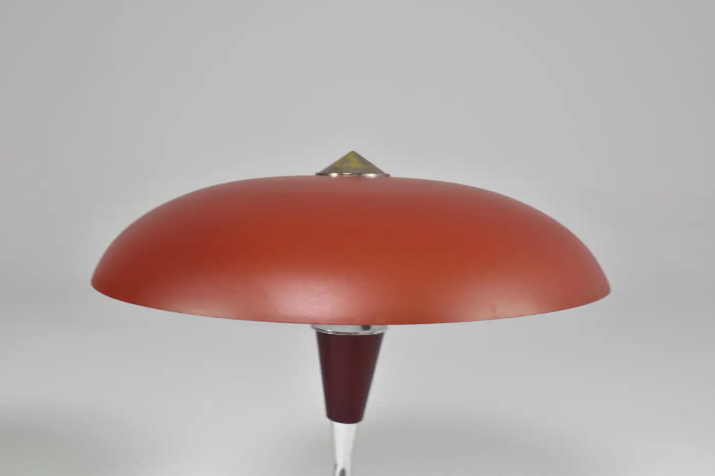 Lampes de table italiennes en aluminium rouge, lot de deux, années 1960