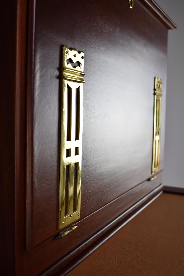 Bureau console français Sheraton Revival Bonheur du Jour 1930