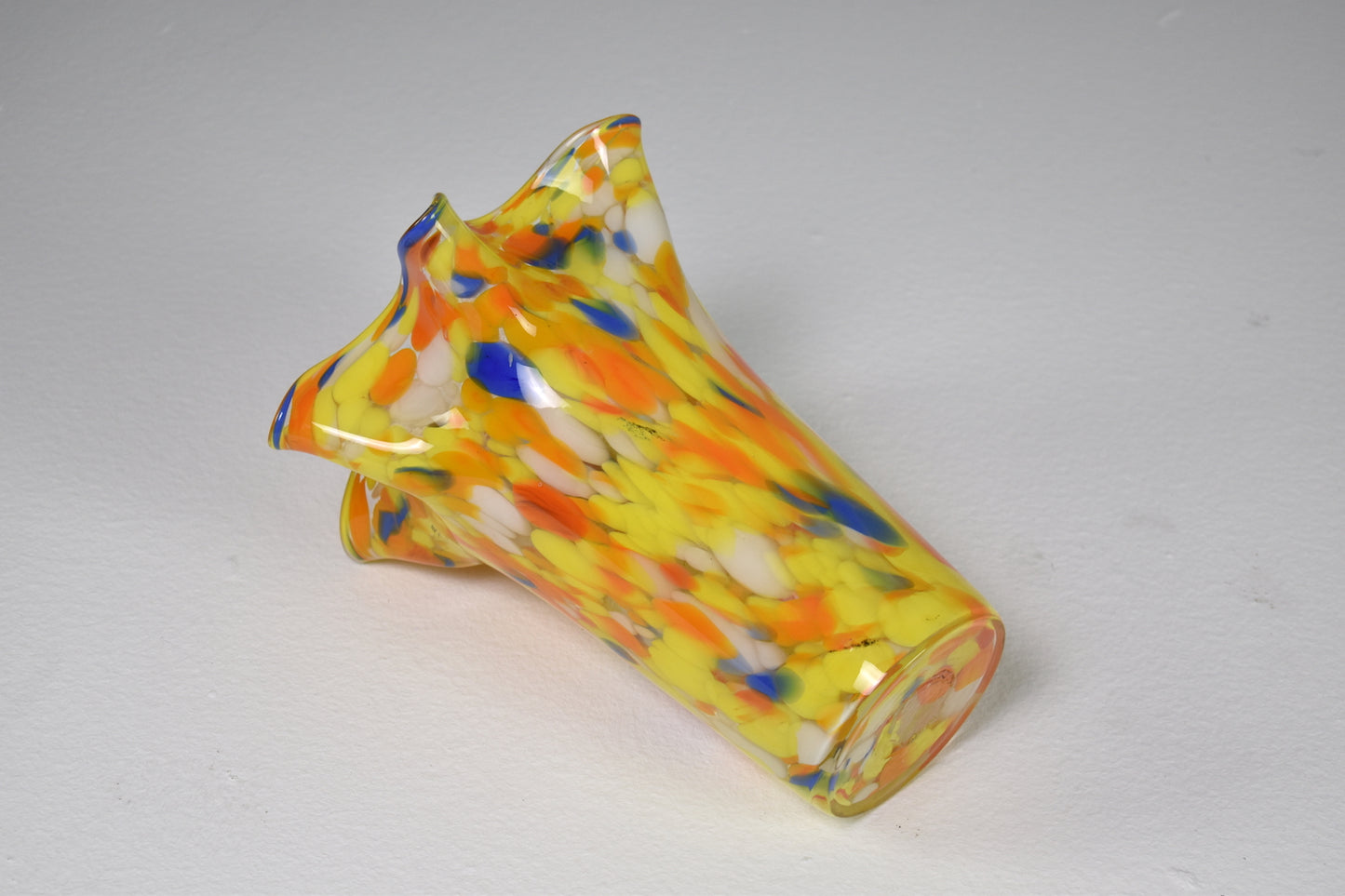 Vase en verre de Murano multicolore italien des années 1970