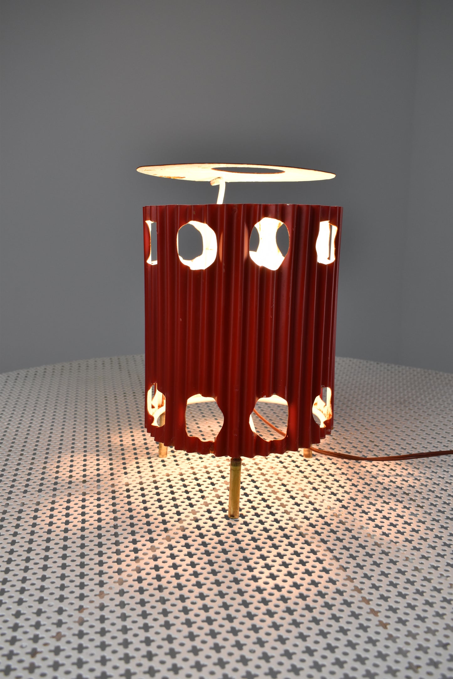 Lampes de table « Java » de Mathieu Matégot, années 1953