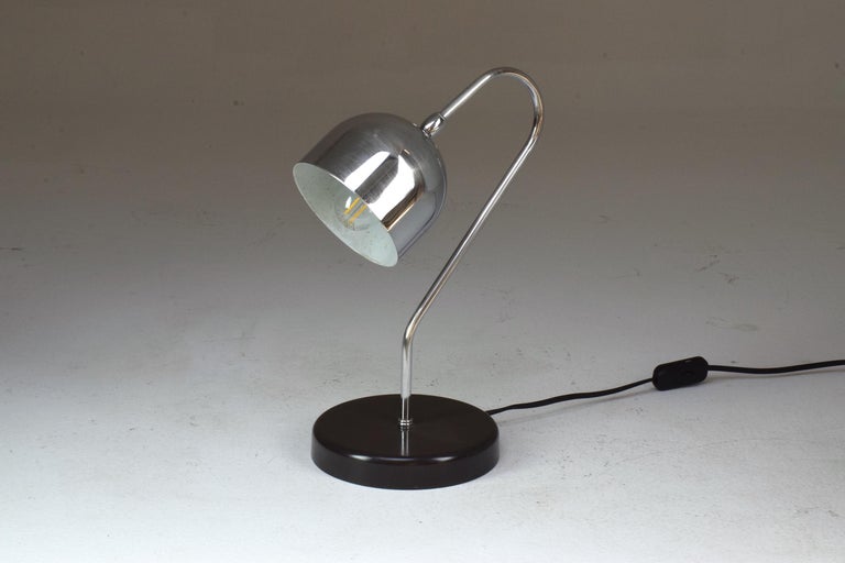 Lampe italienne vintage chromée, années 1960