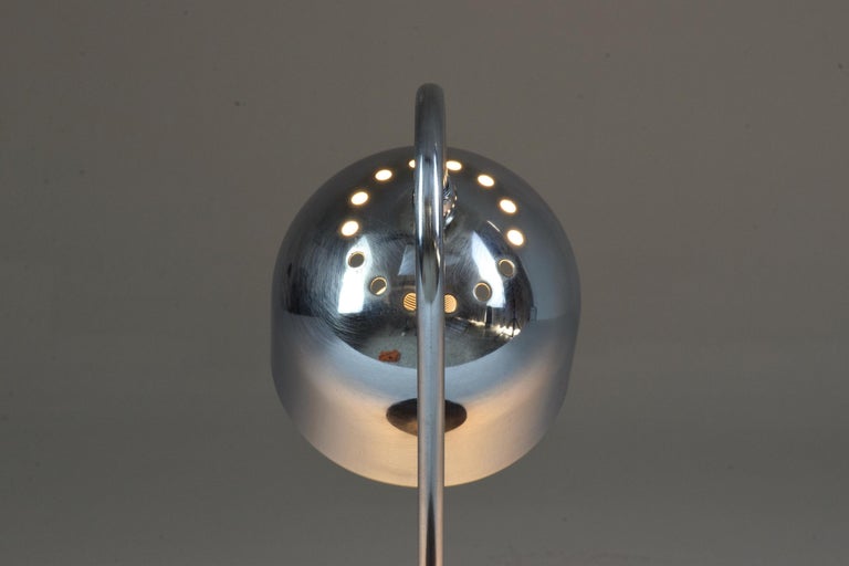 Lampe italienne vintage chromée, années 1960