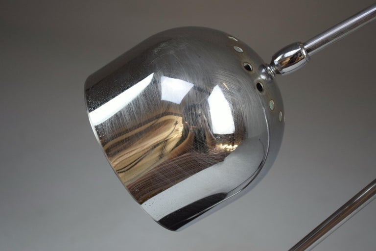 Lampe italienne vintage chromée, années 1960