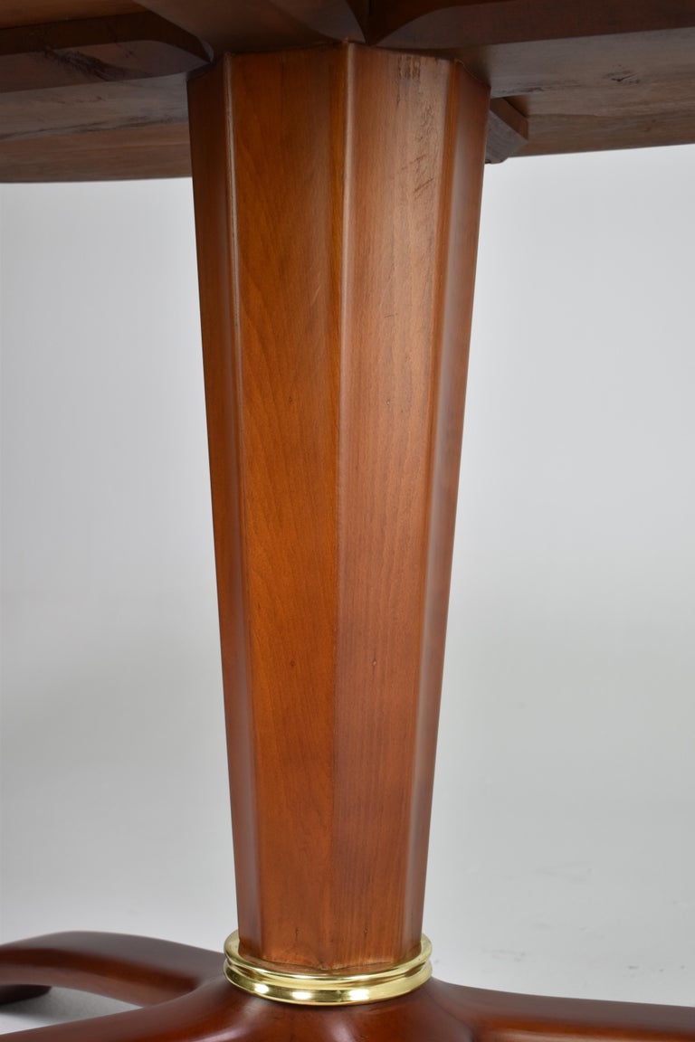 Table en bois italienne des années 1950 par Osvaldo Borsani