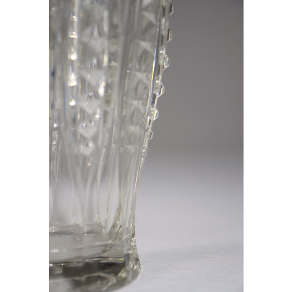 1930's Art Deco Charles Graffart Cut Crystal Vase - Spirit Gallery 