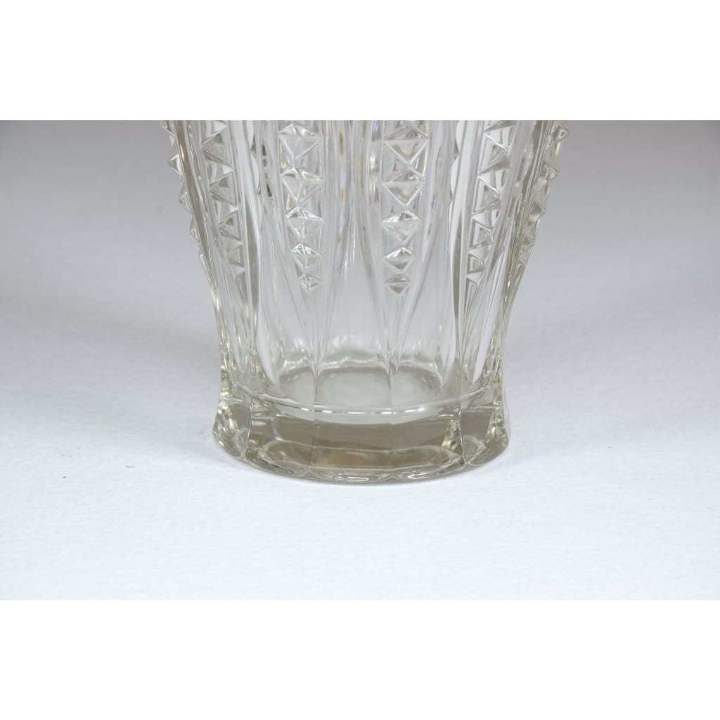 1930's Art Deco Charles Graffart Cut Crystal Vase - Spirit Gallery 