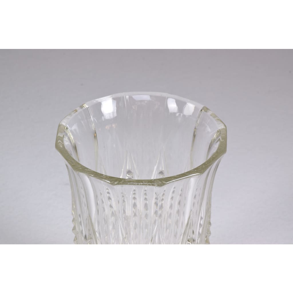 1930's Art Deco Charles Graffart Cut Crystal Vase - Spirit Gallery 