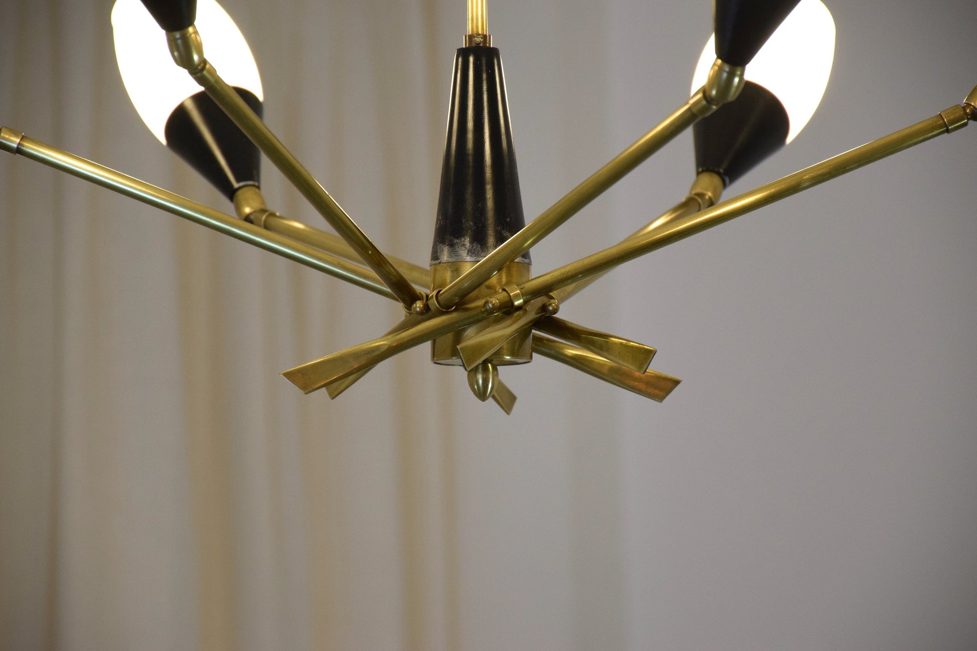 20th Century Italian 6-Arm Chandelier by Stilnovo, 1950's - Spirit Gallery 