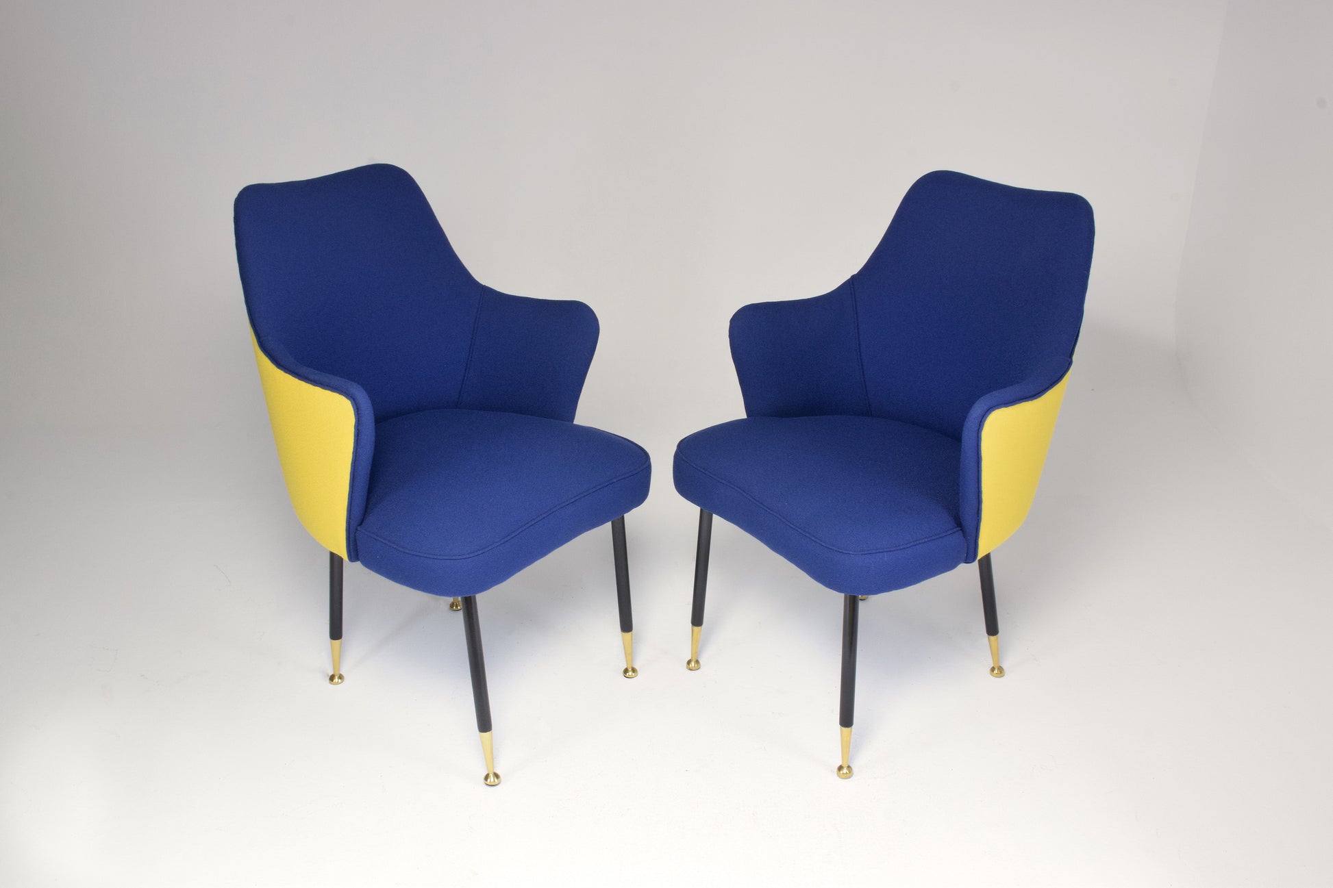 1950s Pair of Midcentury Armchairs Attributed to Gastone Rinaldi - Spirit Gallery 