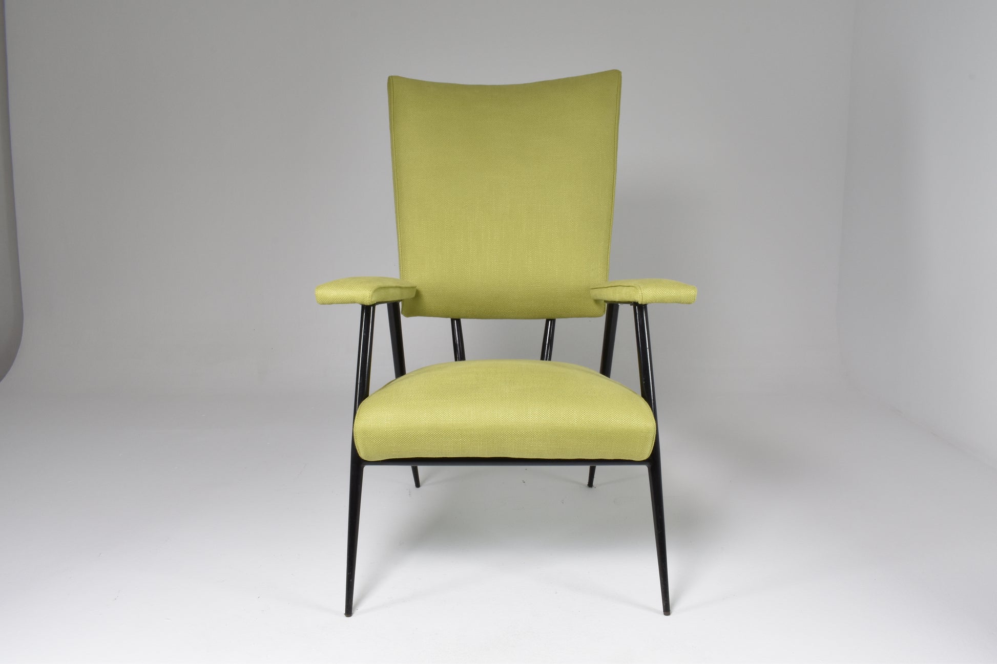 French Mid-Century Steel Armchair, 1950's - Spirit Gallery 