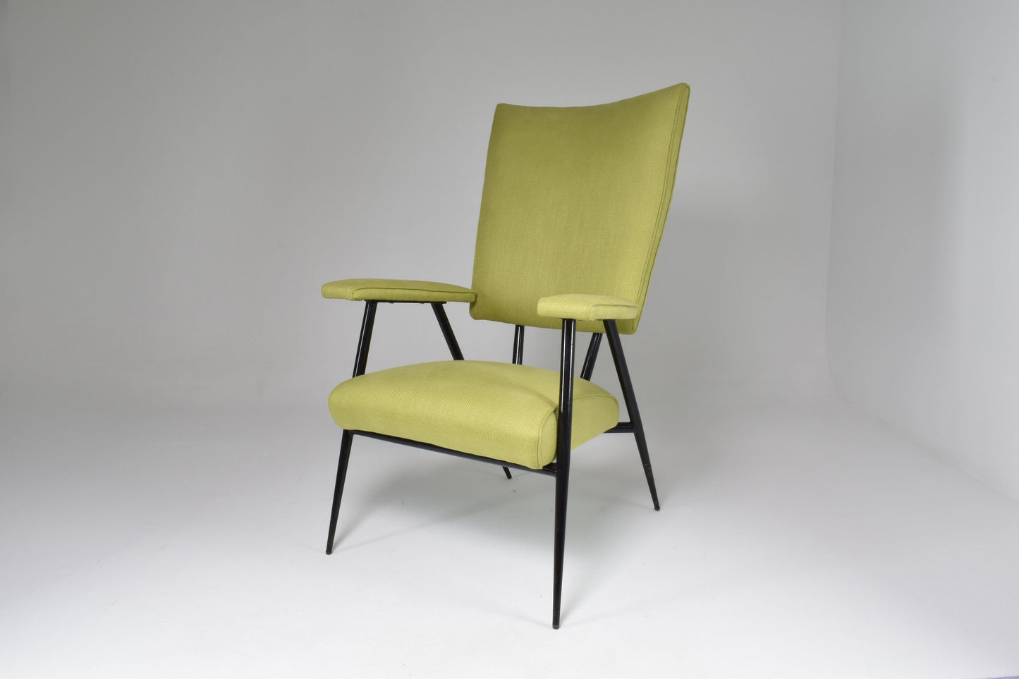 French Mid-Century Steel Armchair, 1950's - Spirit Gallery 