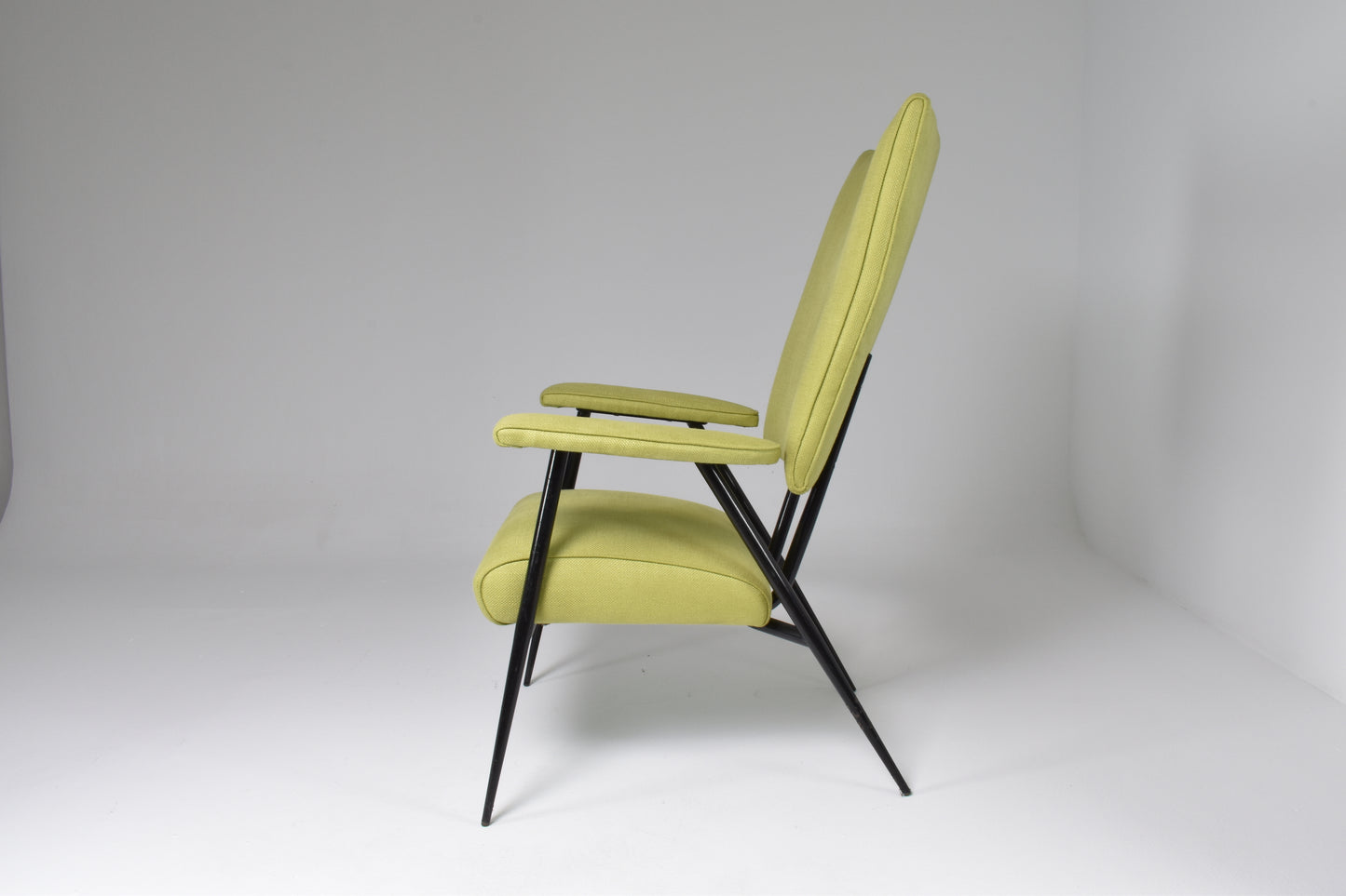 French Mid-Century Steel Armchair, 1950's - Spirit Gallery 