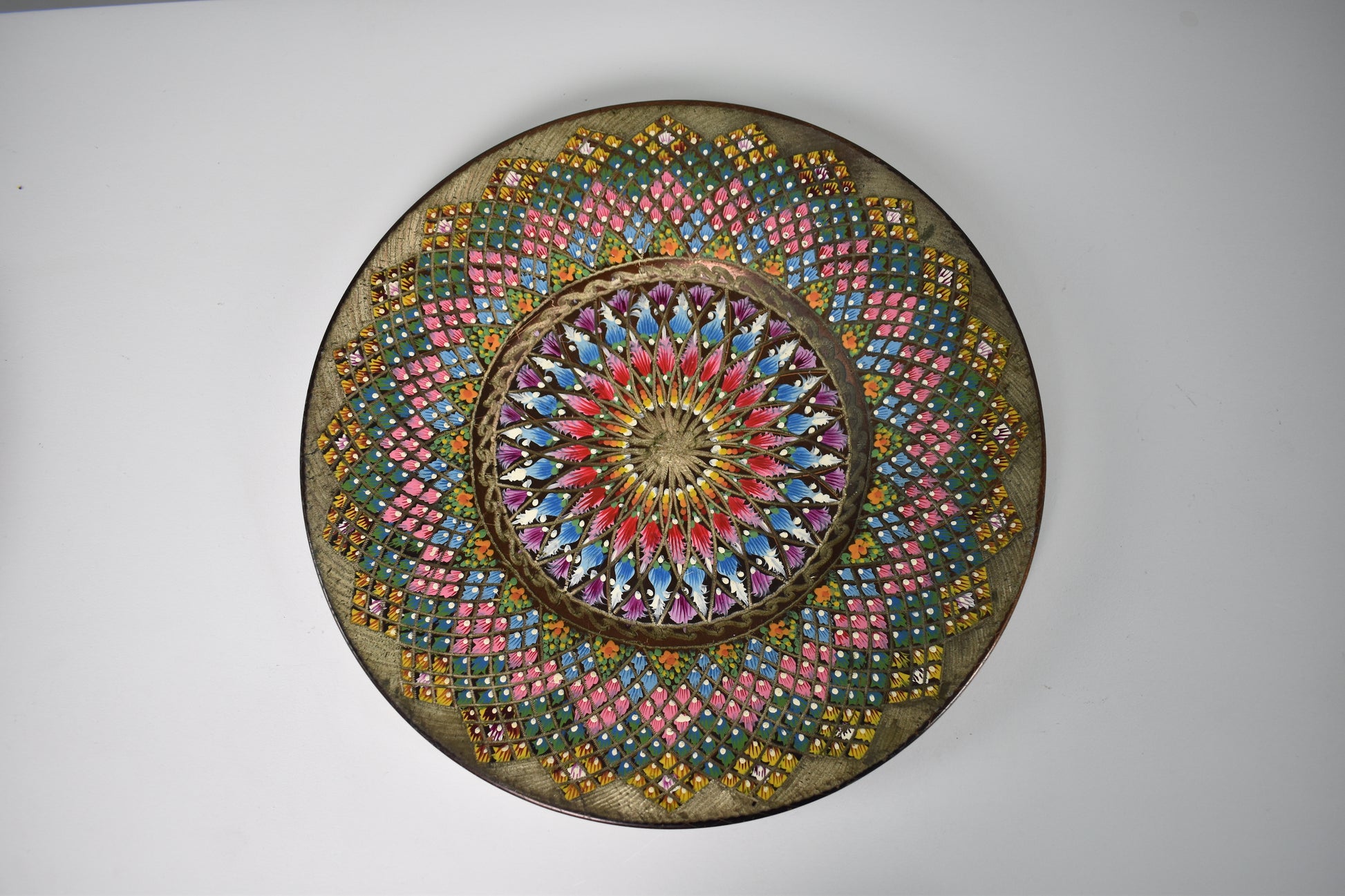 1980's Enameled Cloisonne Brass Decorative Dish Bowls - Spirit Gallery 