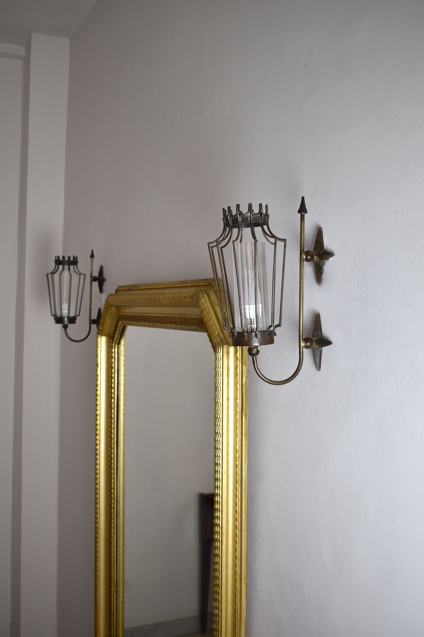 1950's Jean Royere Style Iron Sconces - Spirit Gallery 