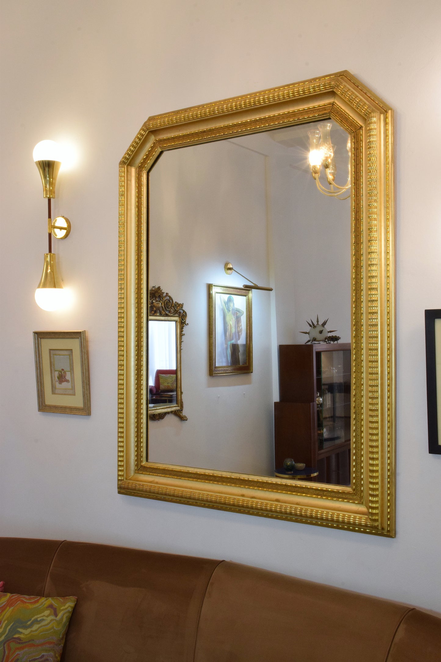 2Oth century Italian Giltwood Mirror, 1940's - Spirit Gallery 