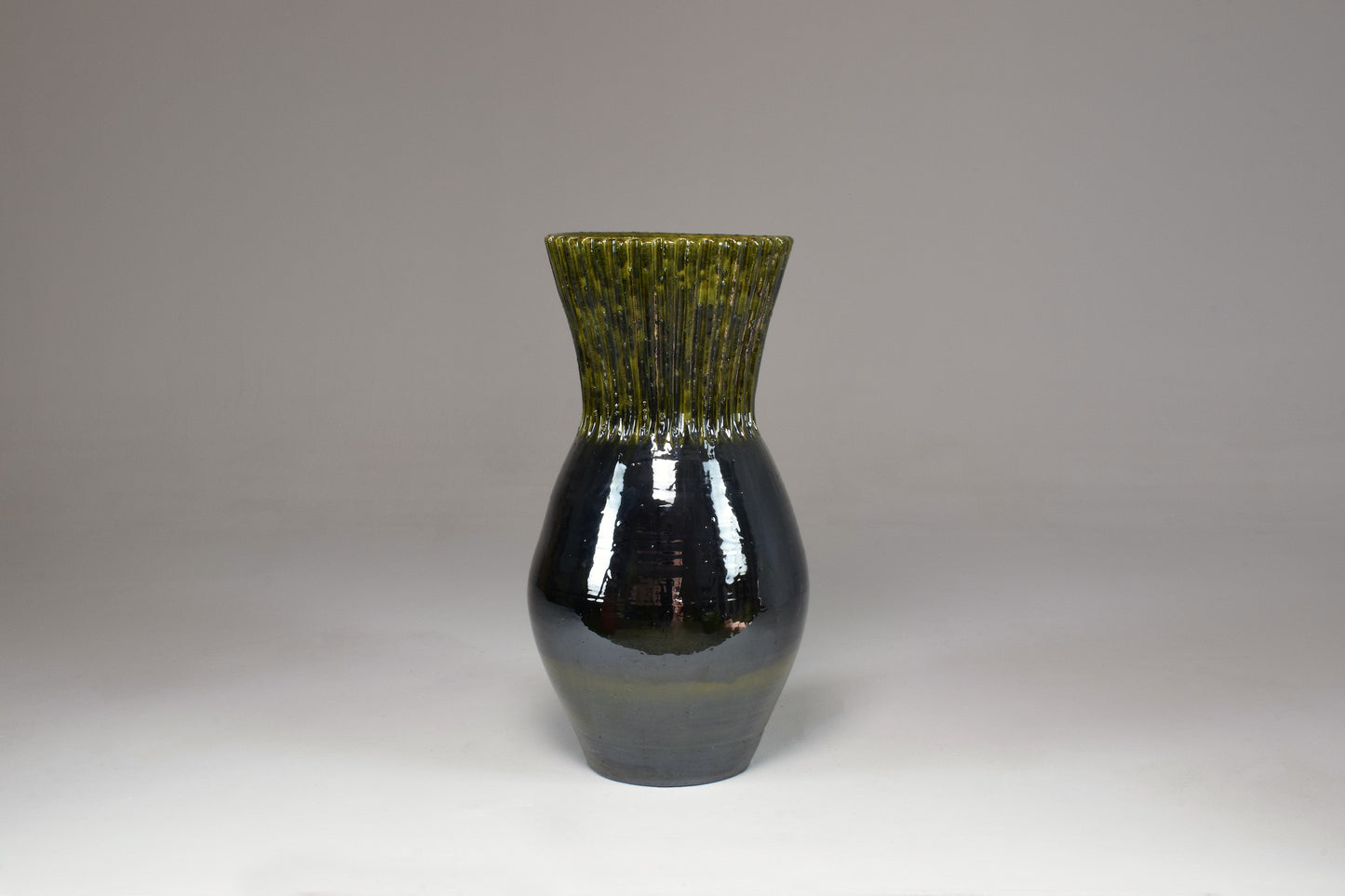 Karla Dark Green Tall Ceramic Vase - Spirit Gallery 