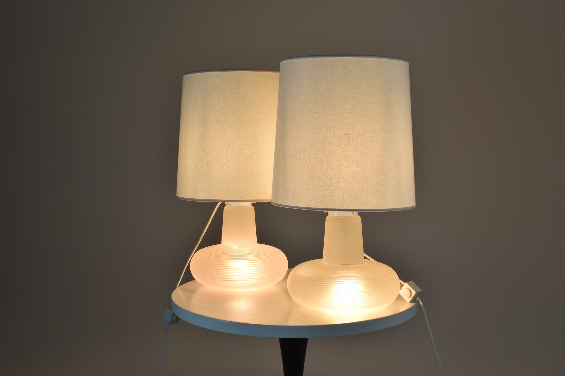 1960-1970 Pair of Italian Murano Table Lamps Attributed to Carlos Nason - Spirit Gallery 