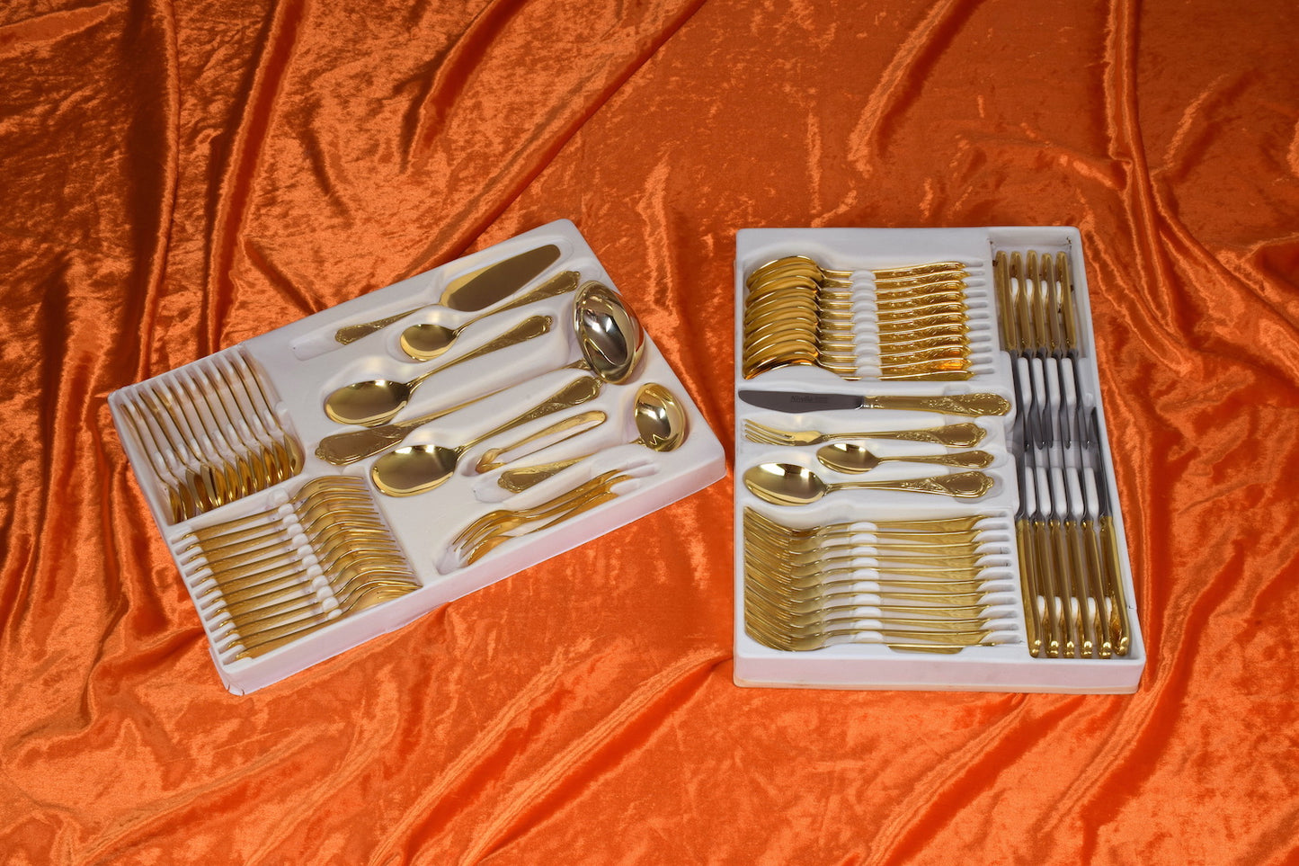 24 karat 11 pers. Flatware Cutlery Set by Nivella Solingen - Spirit Gallery 