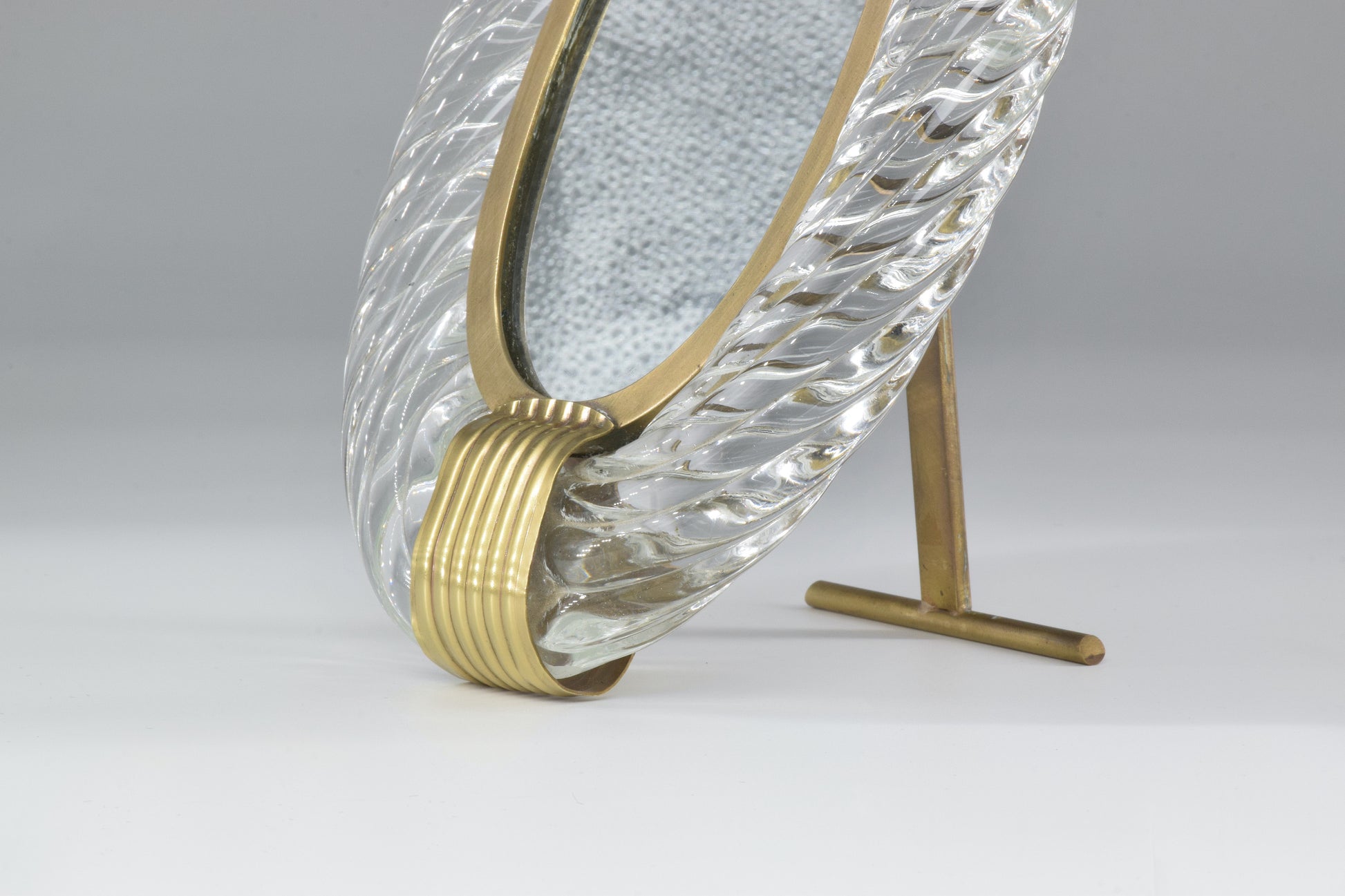 1950's Murano Vanity Mirror by Carlo Scarpa for Venini - Spirit Gallery 