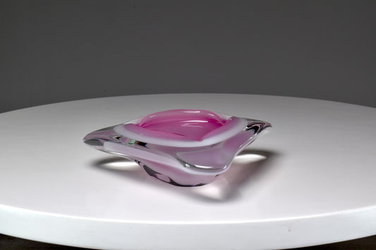 1980's Murano Sommerso Ashtray by Oball - Spirit Gallery 