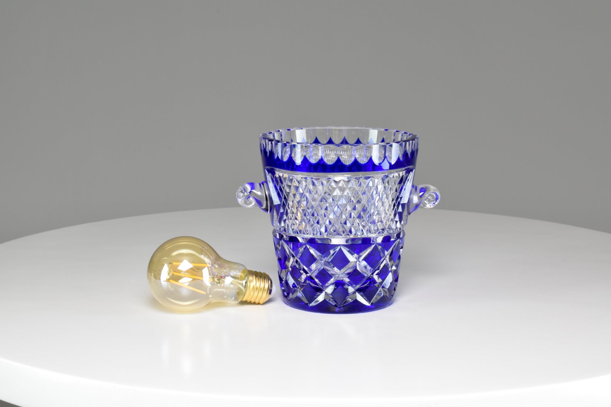 1980's French Vintage Crystal De Boheme Ice Bucket - Spirit Gallery 