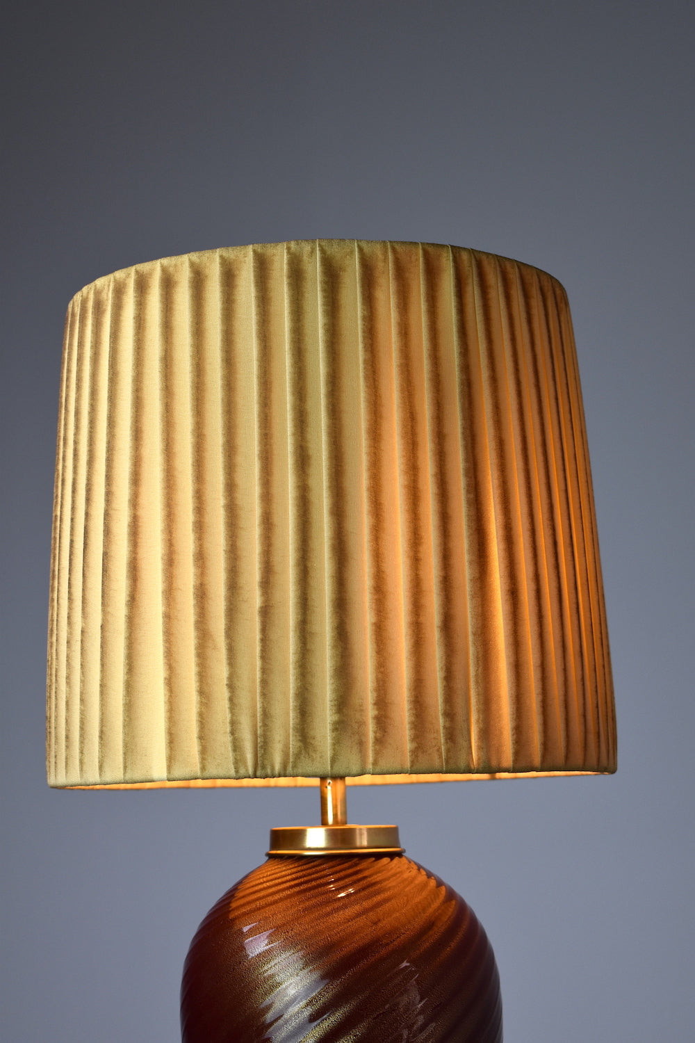 1970's Italian Mid-Century Murano Table Lamp by Tommaso Barbi - Spirit Gallery 