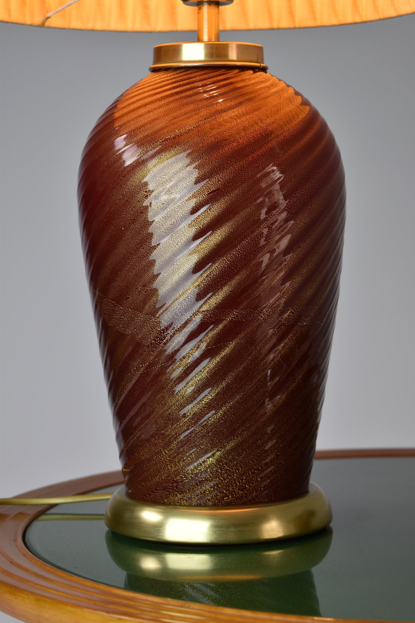 1970's Italian Mid-Century Murano Table Lamp by Tommaso Barbi - Spirit Gallery 