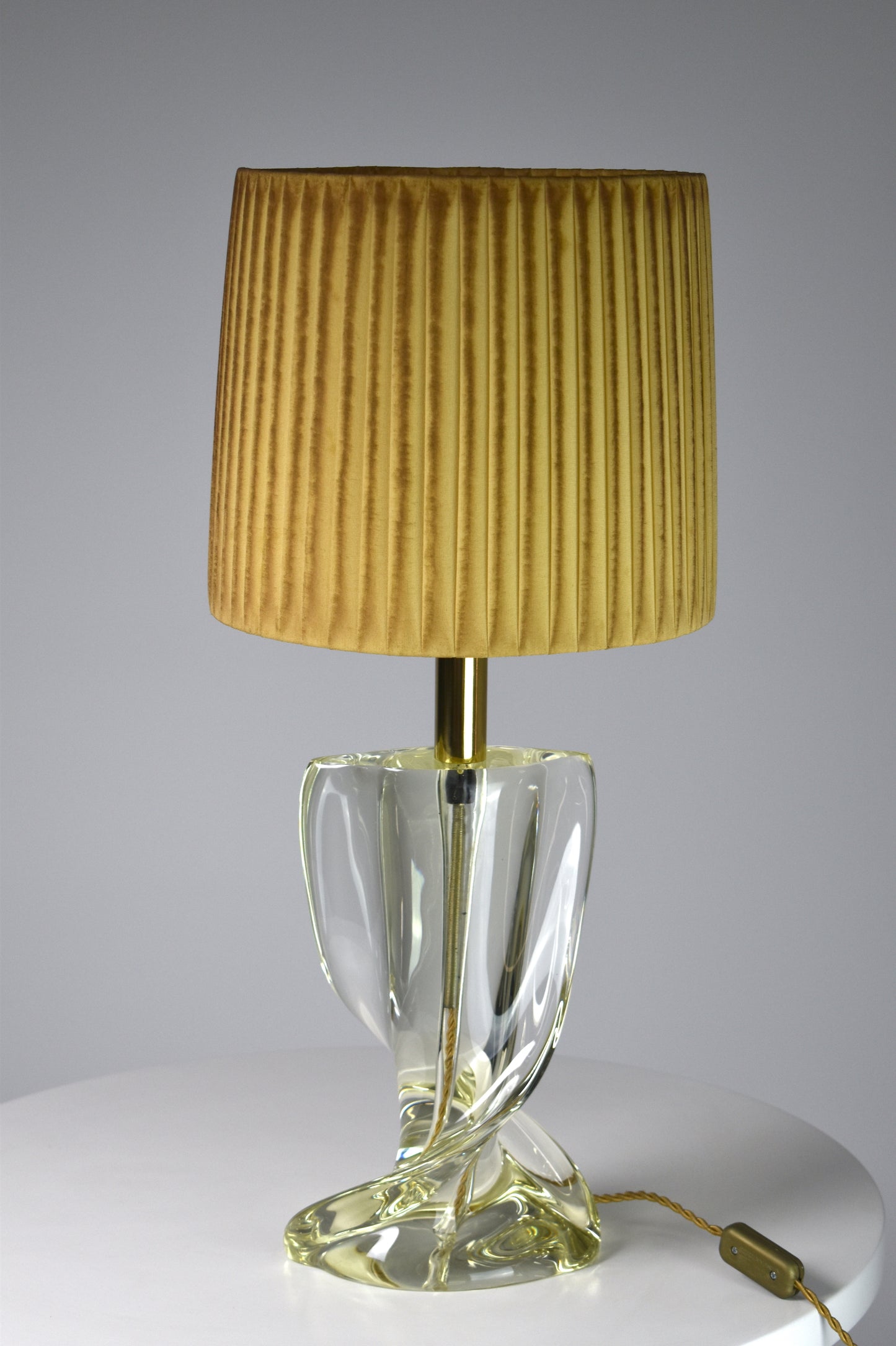 1960's French Sculptural Crystal Lamp - Spirit Gallery 