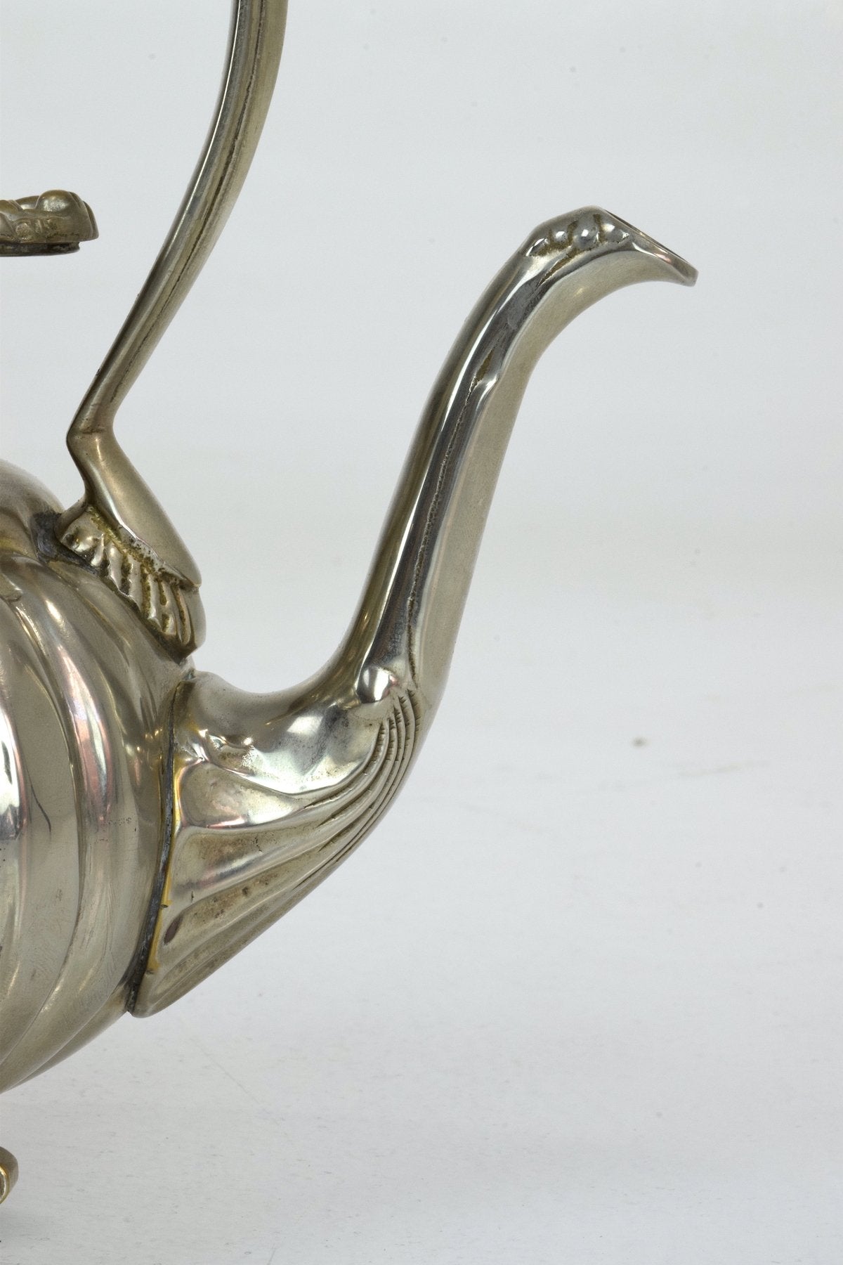 Antique Edwardian Sterling Silver Tea Kettle by William Hutton & Sons Ltd - Spirit Gallery 