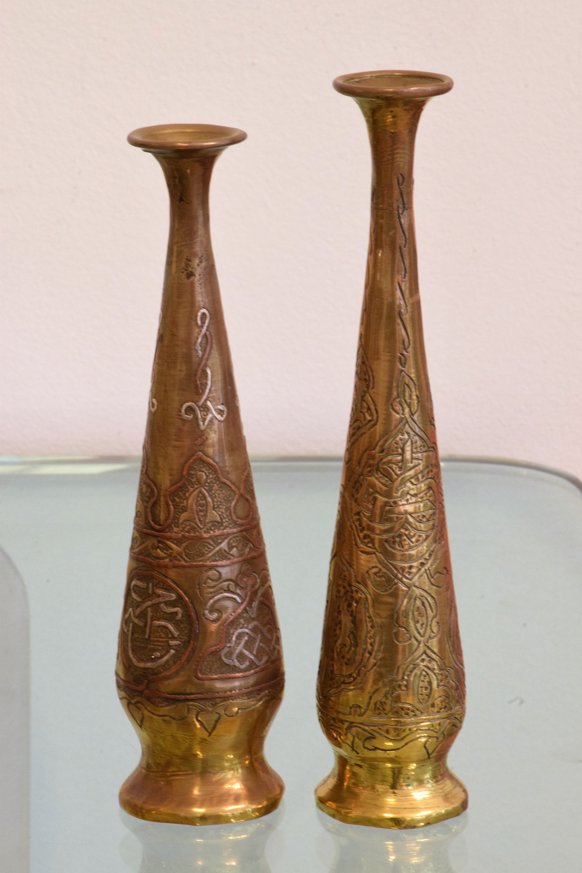 Antique Islamic Syrian Single Flower Vases, Set of Five - Spirit Gallery 