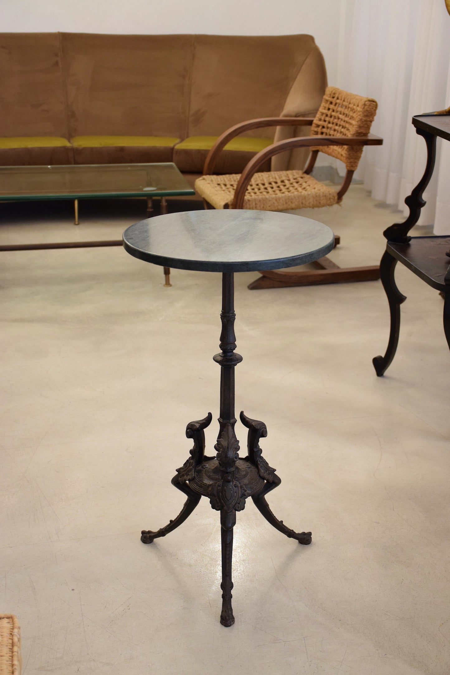 Antique Napoleon III Gueridon Table with Marble Top - Spirit Gallery 