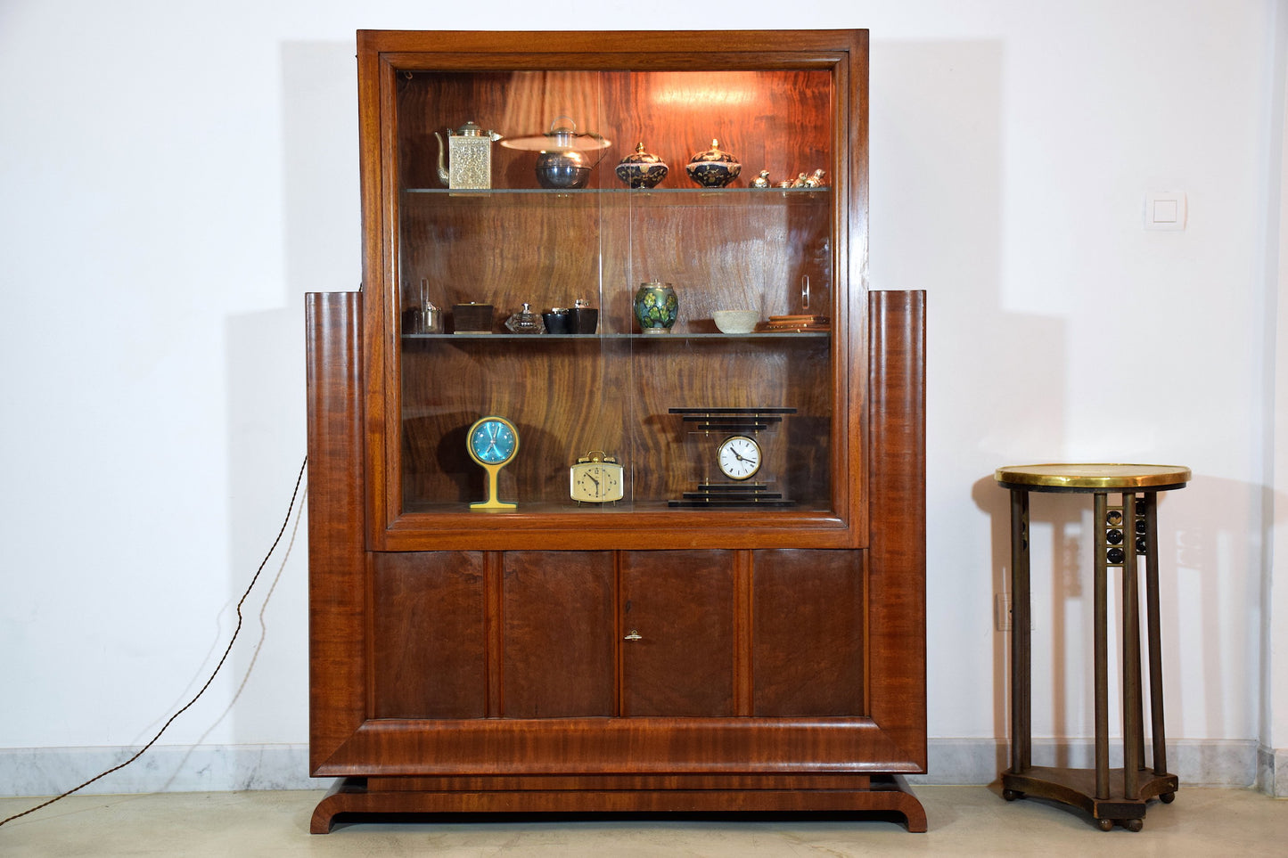 Art Deco Light-Up Display Cabinet, France, 1930's - Spirit Gallery 