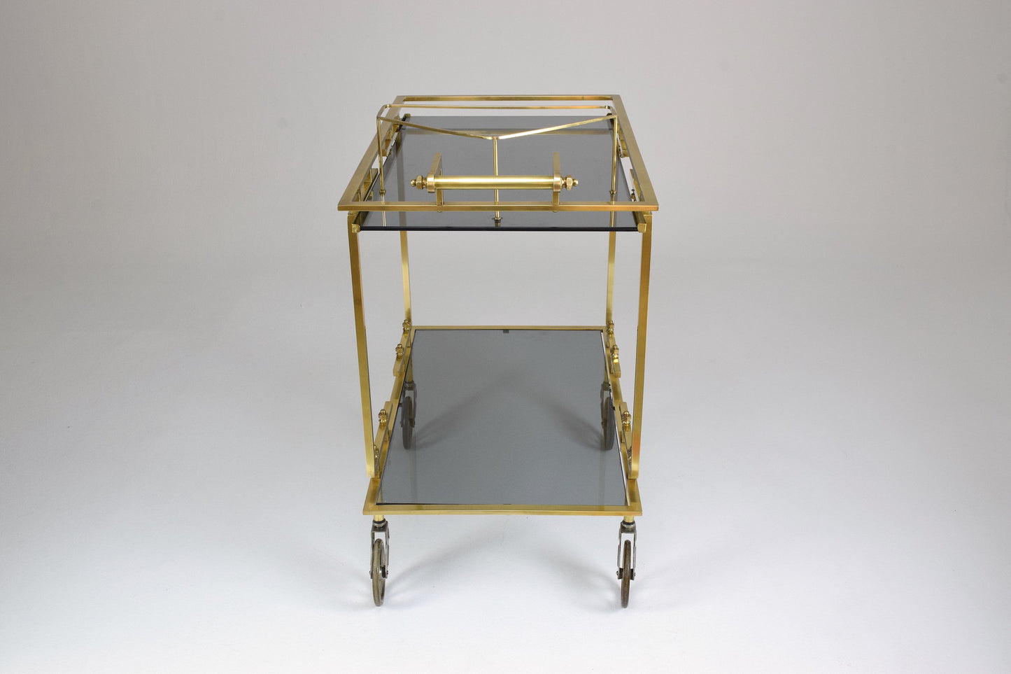 French Brass Bar or Serving Cart Trolley, 1970's - Spirit Gallery 