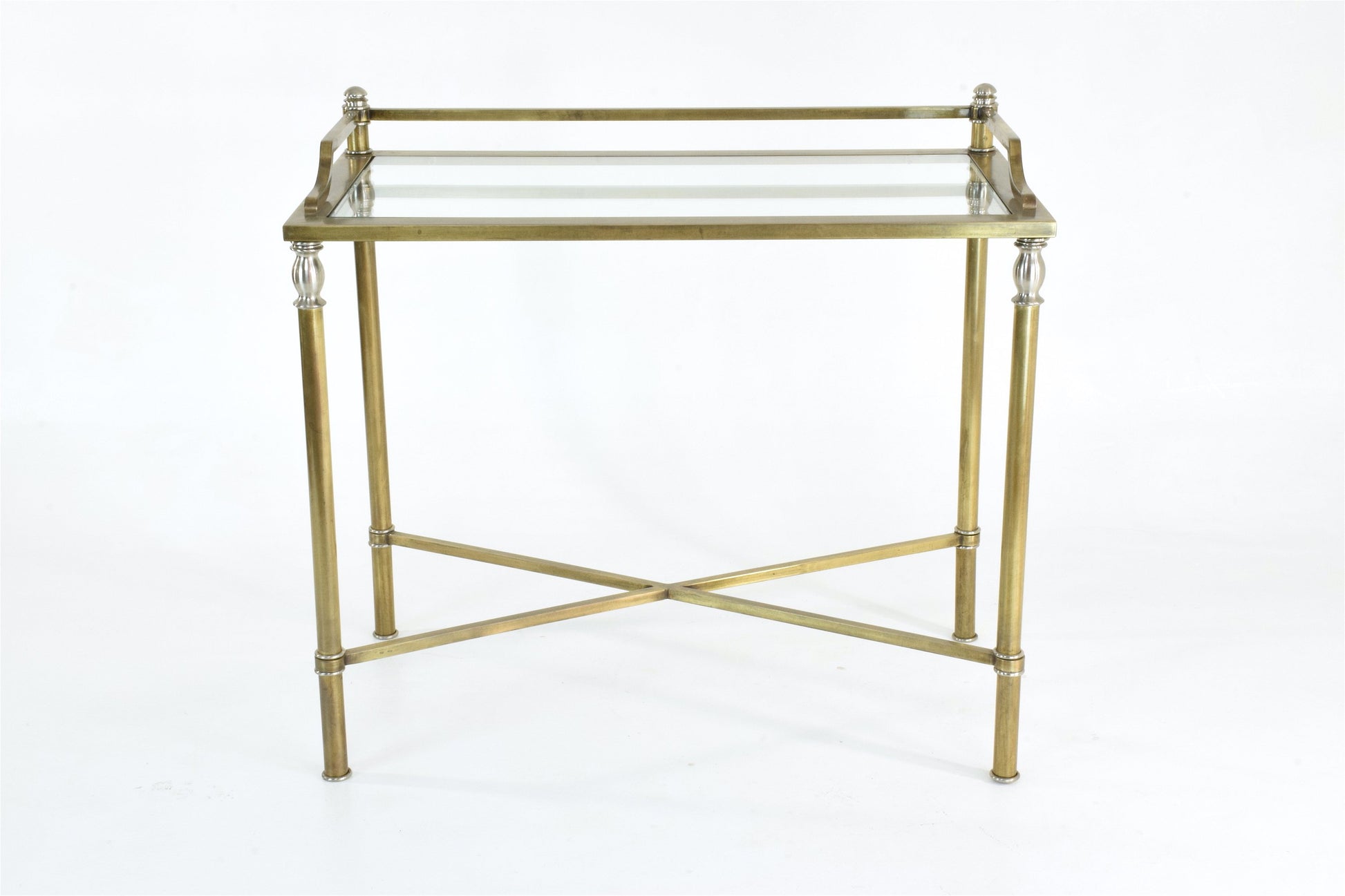 French Brass Desk, 1970's - Spirit Gallery 