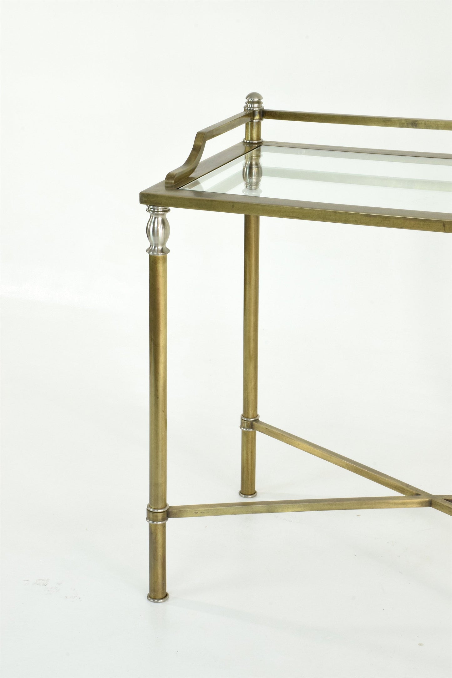 French Brass Desk, 1970's - Spirit Gallery 