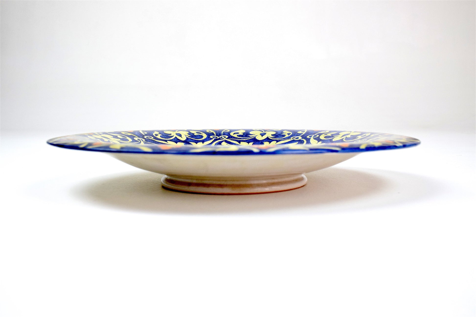 Italian Hand-Painted Centerpiece Dish, 1930-1940 - Spirit Gallery 