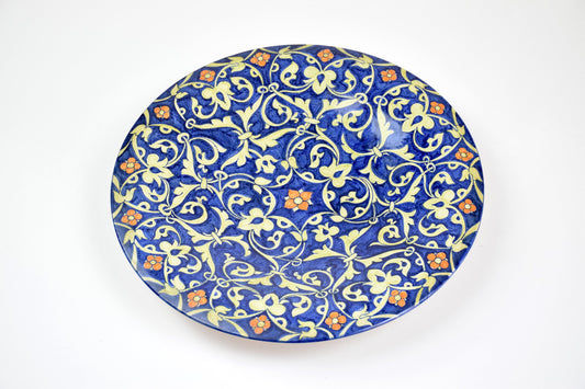 Italian Hand-Painted Centerpiece Dish, 1930-1940 - Spirit Gallery 